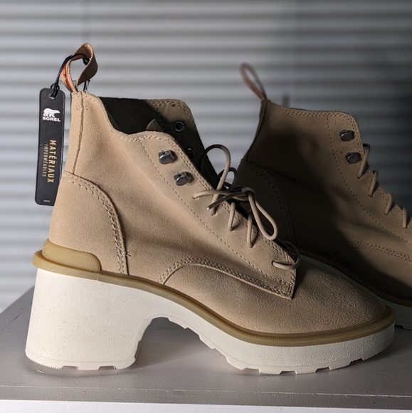 SOREL HI-LINE Heel Lace Waterproof Boots Women's Shoes Size 7.5 - Picture 3 of 7